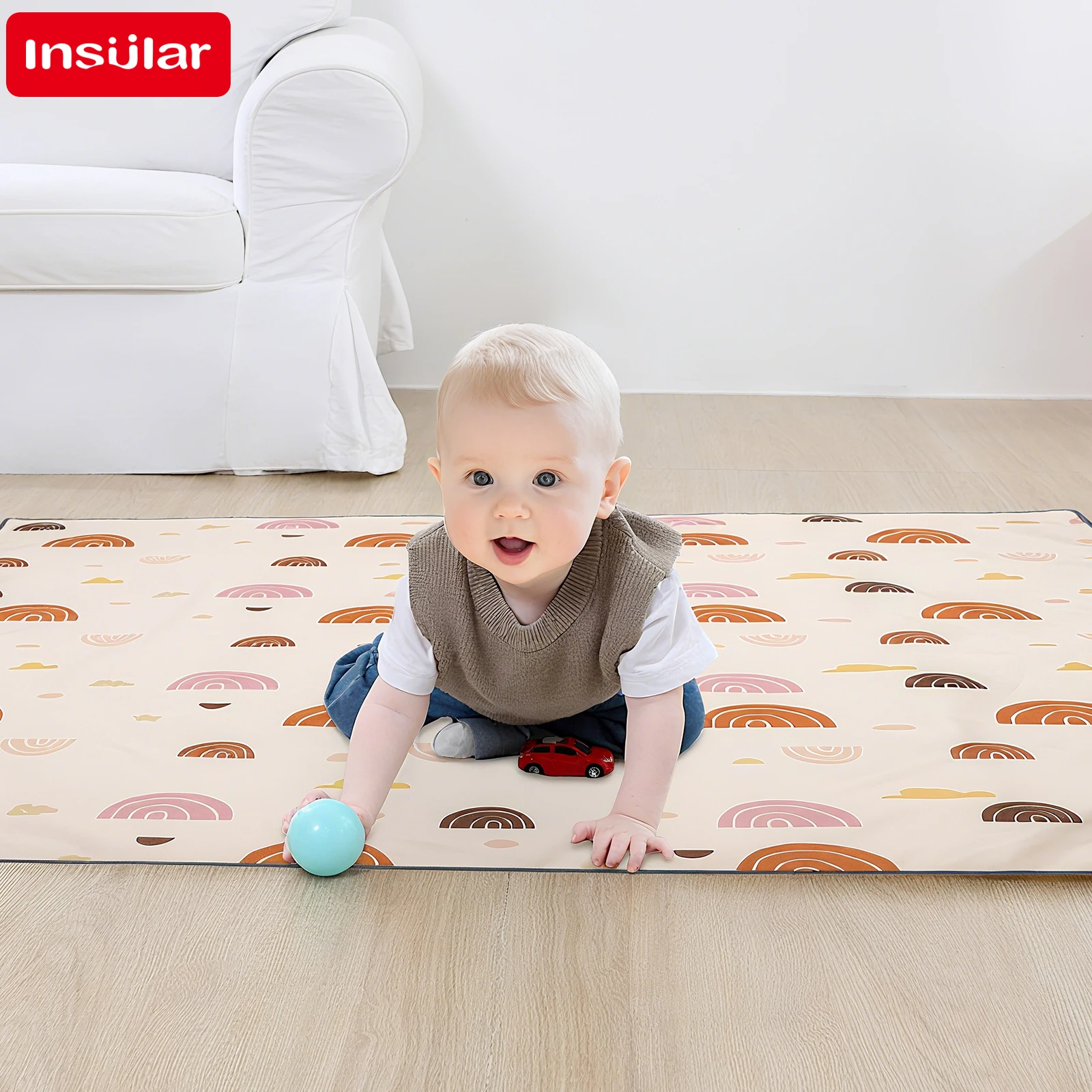 Baby Mattress Waterproof - Colchón educativo INSULAR para niños, tapete
