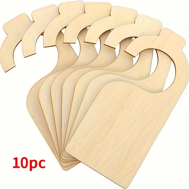 Baby Nursery Home - 10 Separadores de Madera en Blanco
