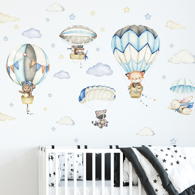 Wall Decal Nursery - Pegatinas de pared con globos de