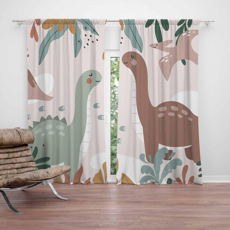 Baby Nursery Youtube - Cortinas de dinosaurio para guardería, cortinas