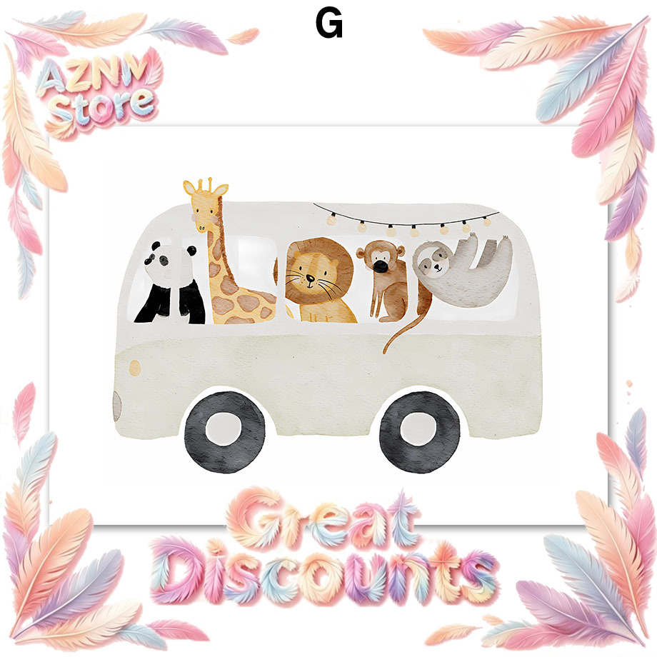 Baby Nursery Home - Pósteres y Láminas de Animales Boho: