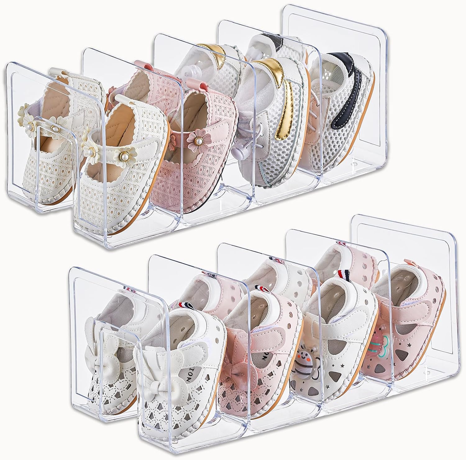 Baby Bookshelf Small - Paquete de 2 Zapateros Pequeños de