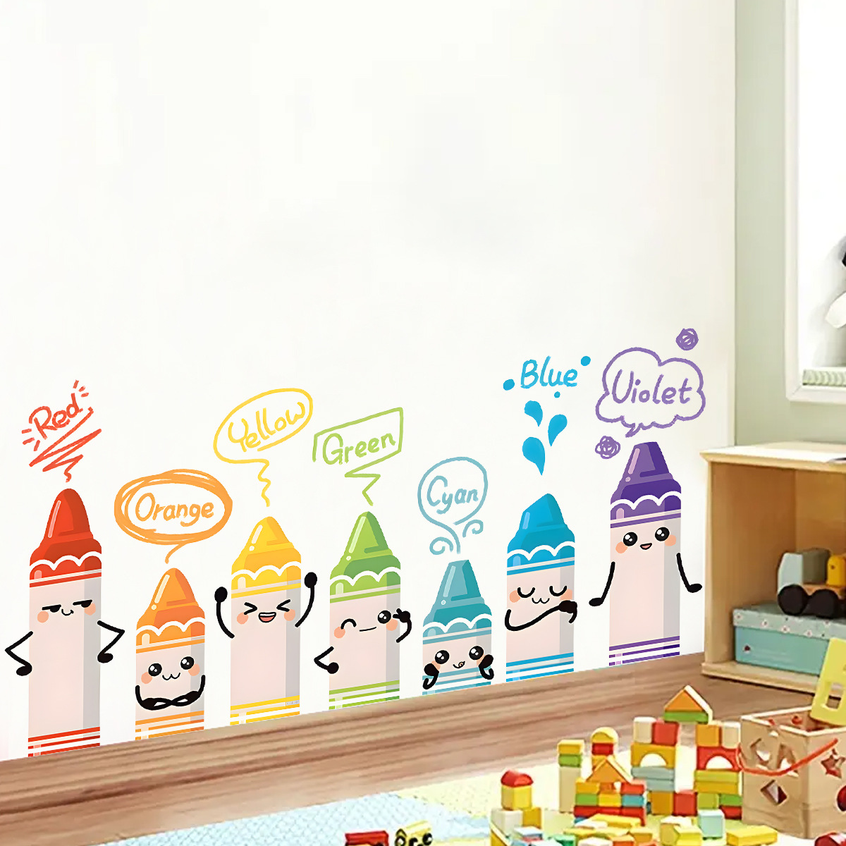 Baby Nursery Needs - Pegatinas de pared con patrón de