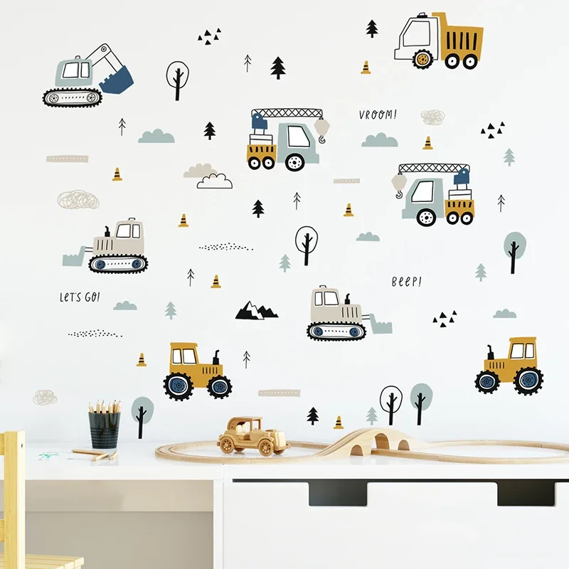 Wall Decal Nursery - Pegatinas de pared de camión de