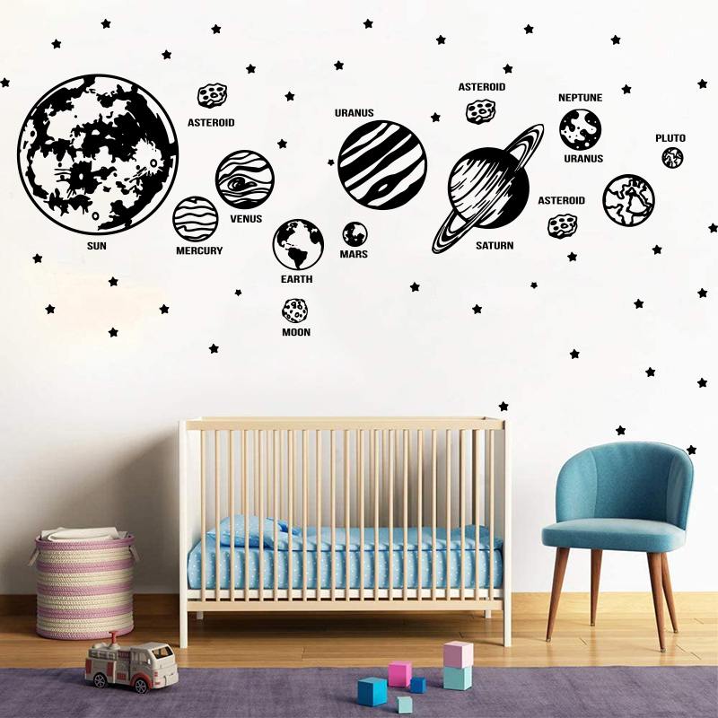 Baby Nursery Needs - Pegatina de pared de astronomía de