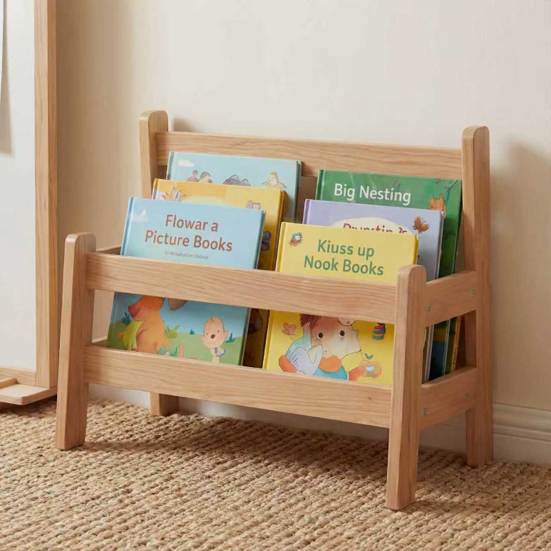 Baby Bookshelf Small - Estantería infantil de haya de suelo