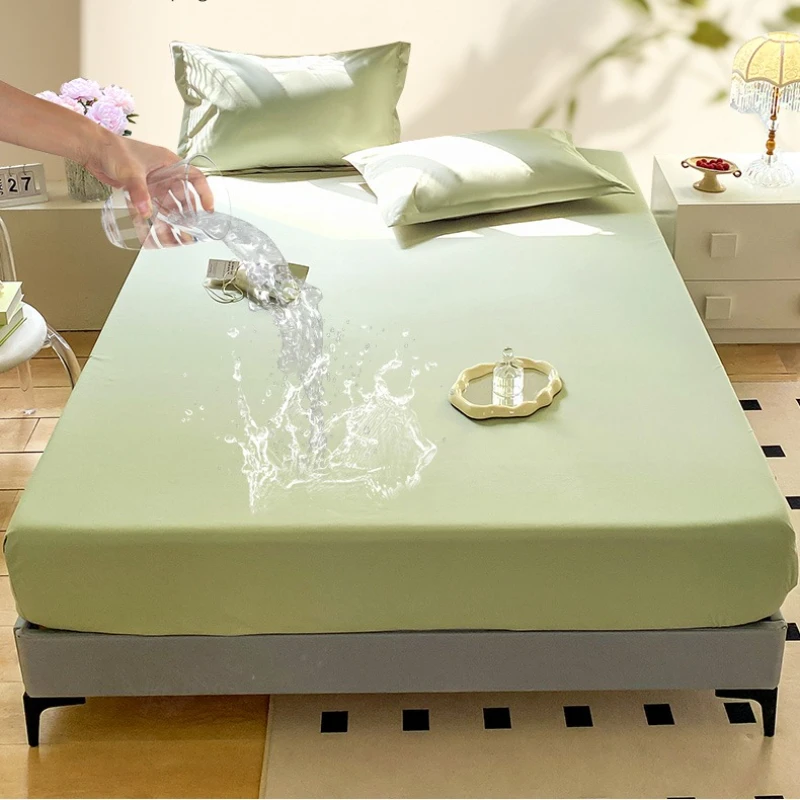 Baby Mattress Waterproof - Sábana Ajustable Impermeable de Color Sólido,