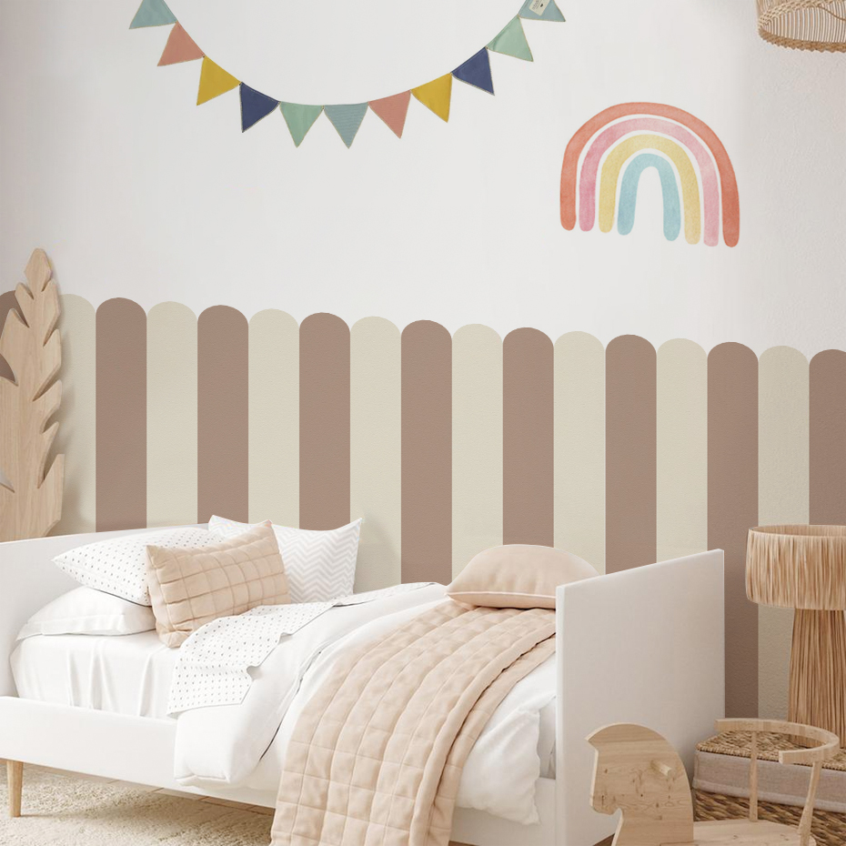 Wall Decal Nursery - Papel tapiz de arco de rayas