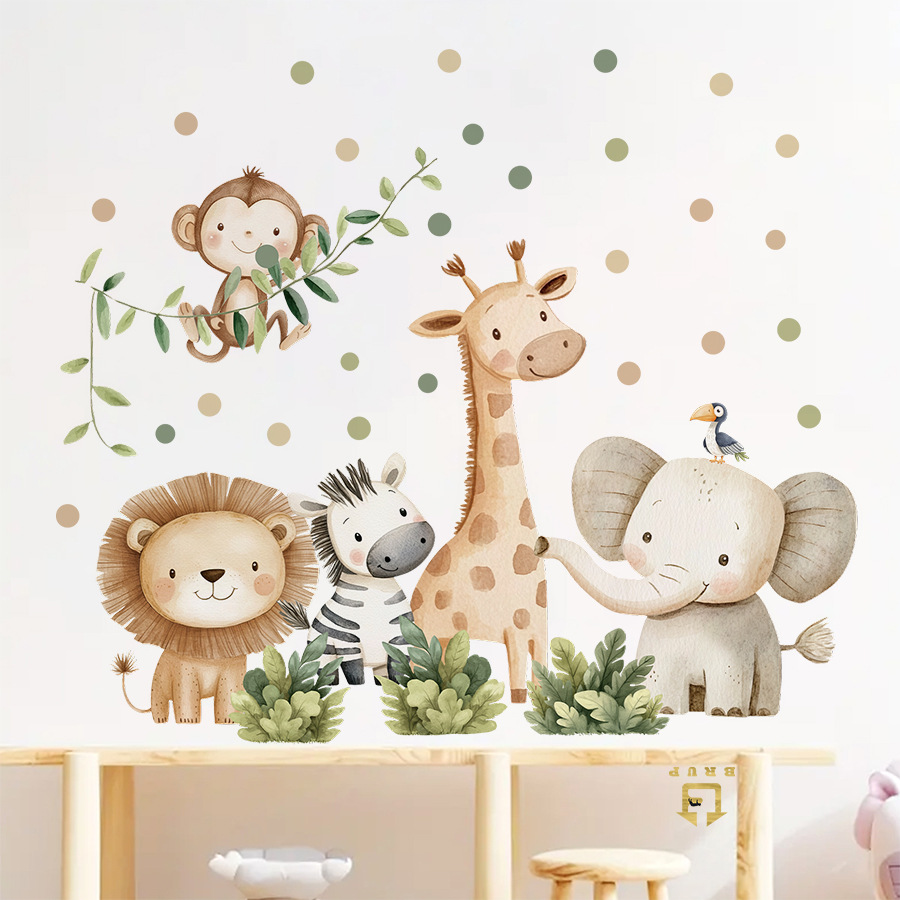 Pegatinas de pared de animales - Baby Nursery Needs reseña y precio