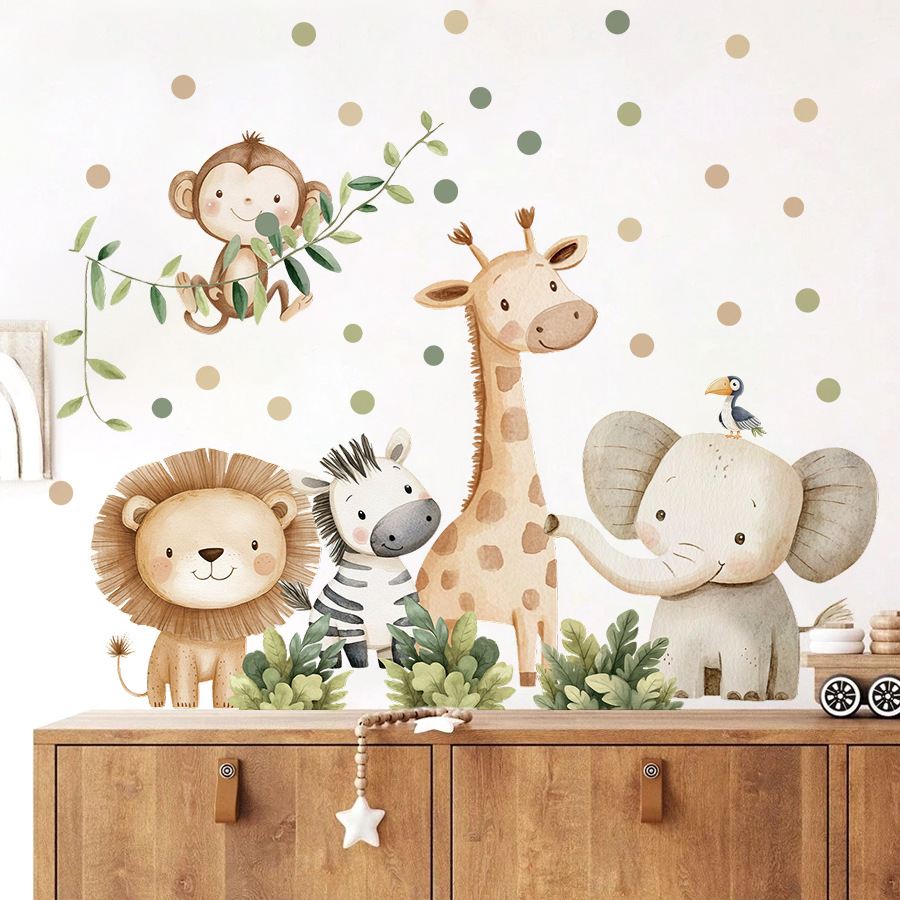 Pegatinas de pared de animales - Baby Nursery Needs reseña y precio