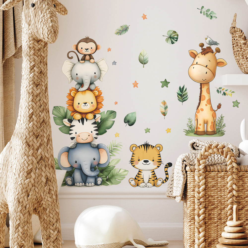 Pegatinas de pared de animales - Baby Nursery Needs reseña y precio