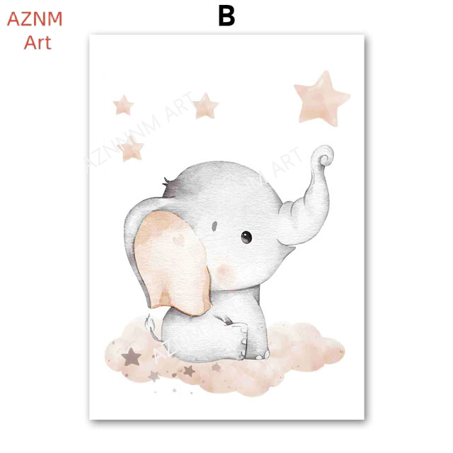 Pósteres de elefantes, globos, - Baby Nursery Home reseña y precio