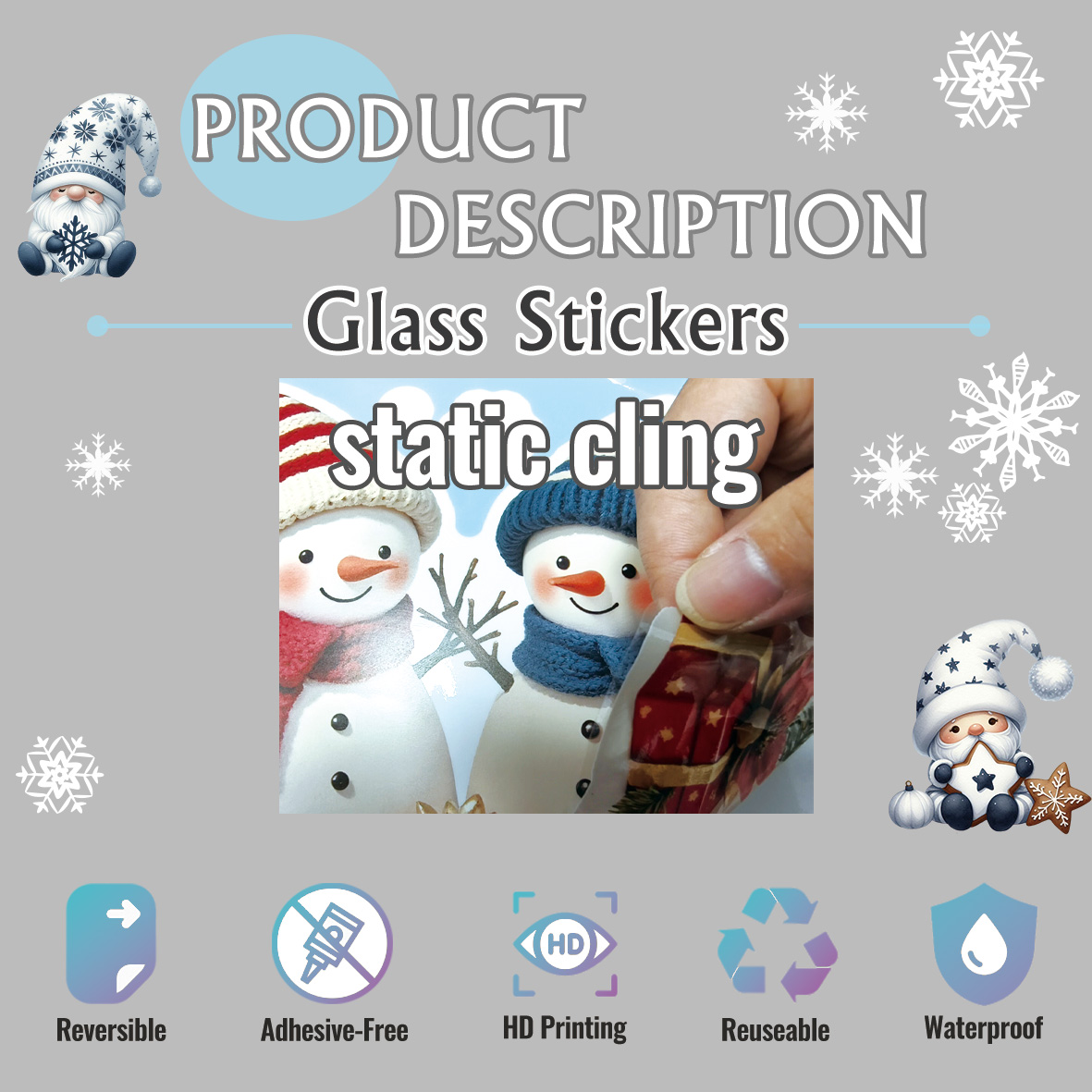 ​ Pegatinas navideñas para ven - Wall Decal Nursery reseña y precio