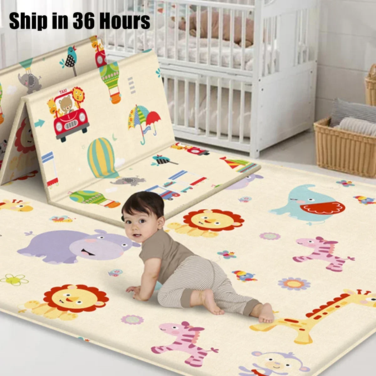Alfombra educativa no tóxica p - Baby Nursery Games reseña y precio