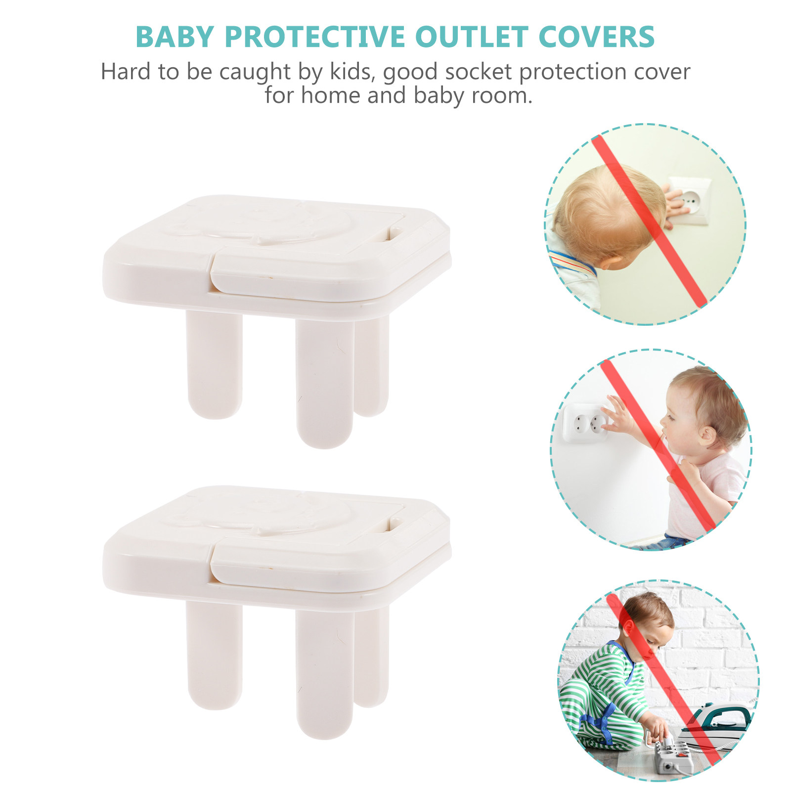 20 protectores para enchufes,  - Outlet Cover Childproof reseña y precio