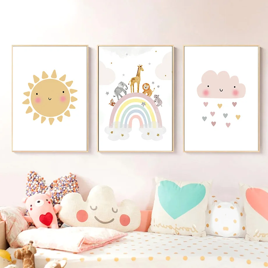 Pósteres nórdicos de jirafa, e - Baby Nursery Needs reseña y precio