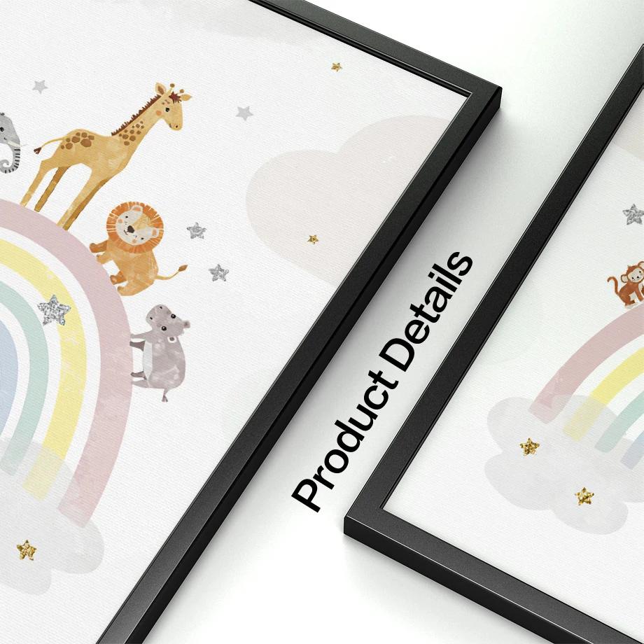 Pósteres nórdicos de jirafa, e - Baby Nursery Needs reseña y precio
