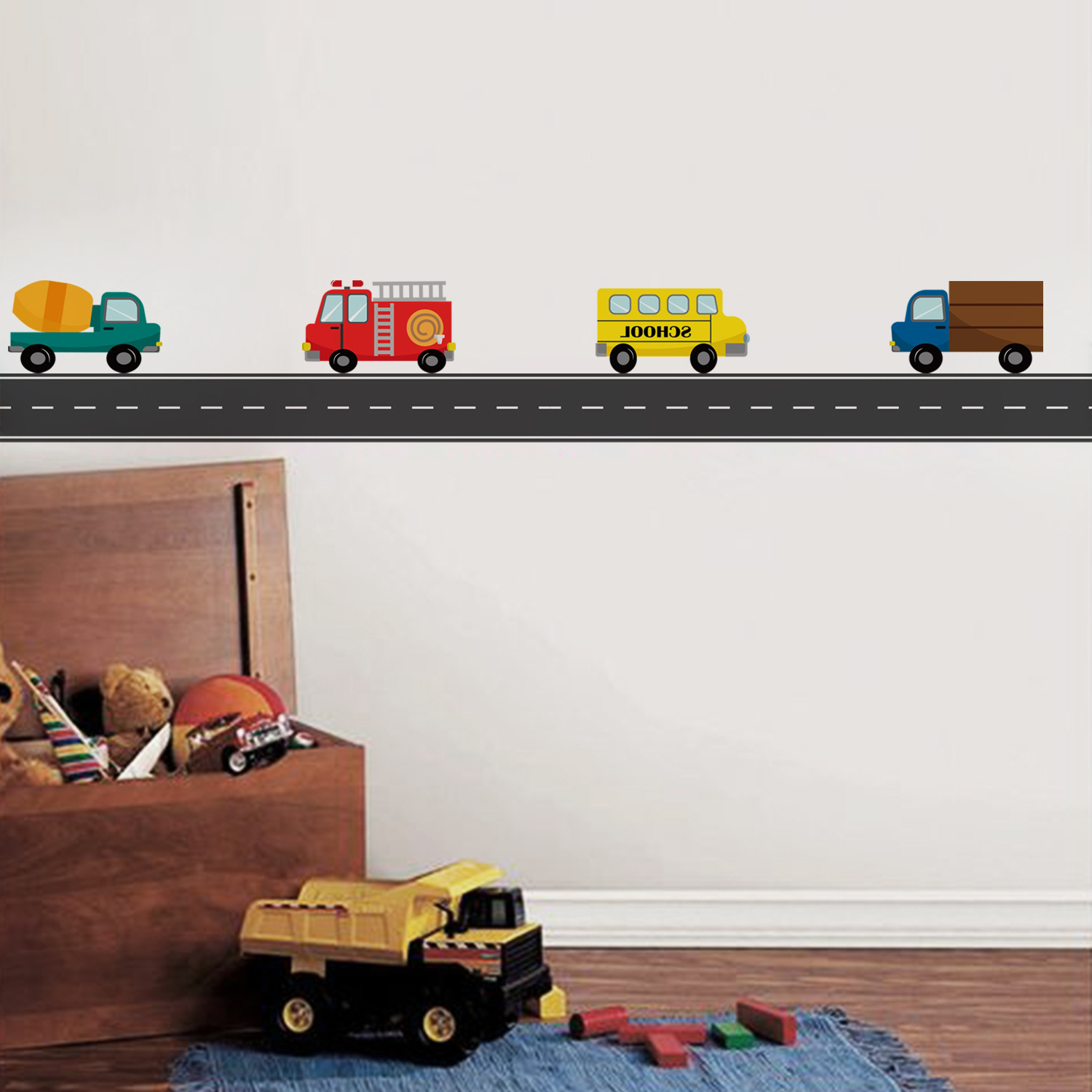 Pegatina de pared de camión y  - Baby Nursery Wall Stickers reseña y precio