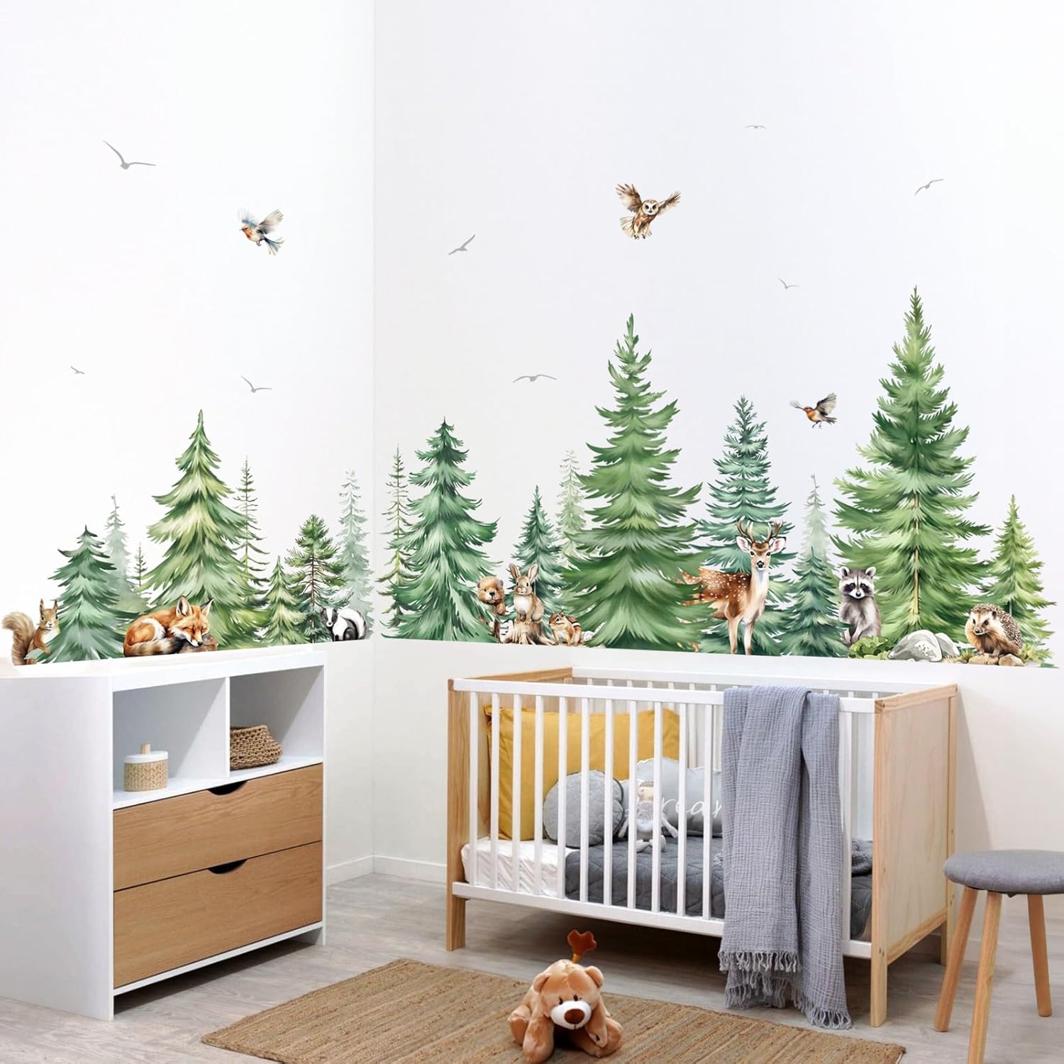 Pegatinas de pared de animales - Baby Nursery Needs reseña y precio