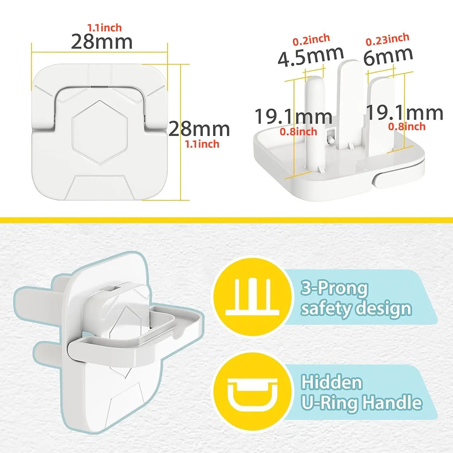 1/3/5/10/20 unidades de protec - Outlet Cover Childproof reseña y precio