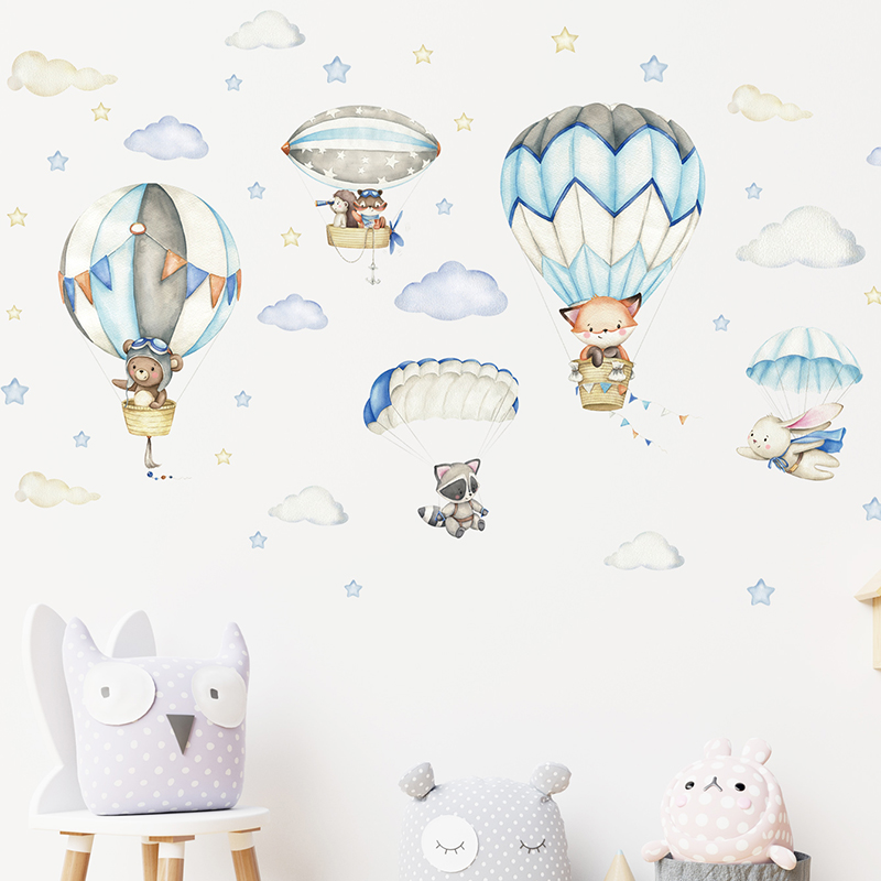 Pegatinas de pared con globos  - Wall Decal Nursery reseña y precio