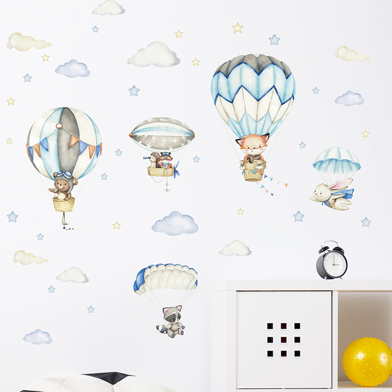 Pegatinas de pared con globos  - Wall Decal Nursery reseña y precio