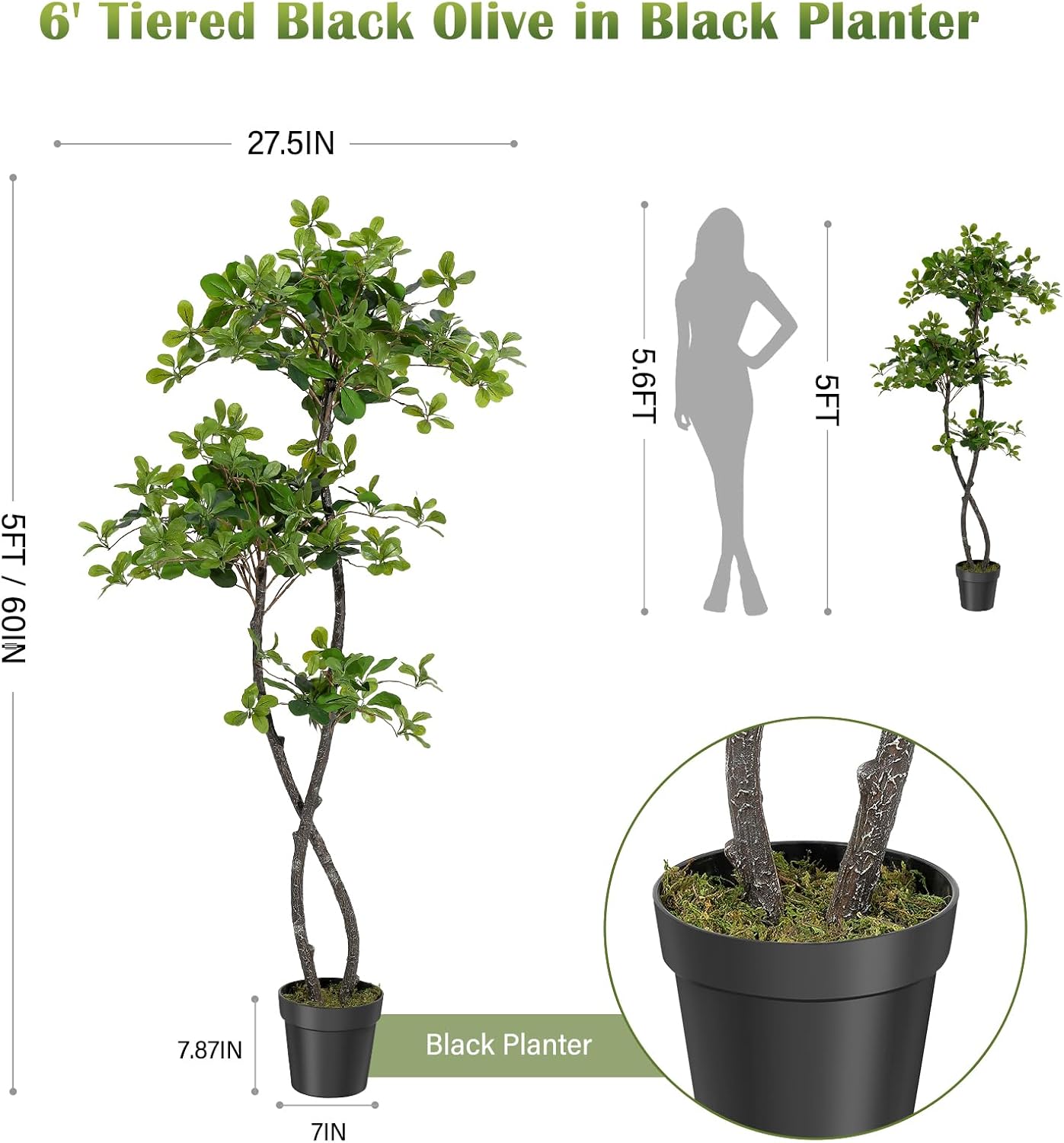 Plantas Artificiales de Interi - Baby Nursery Home reseña y precio