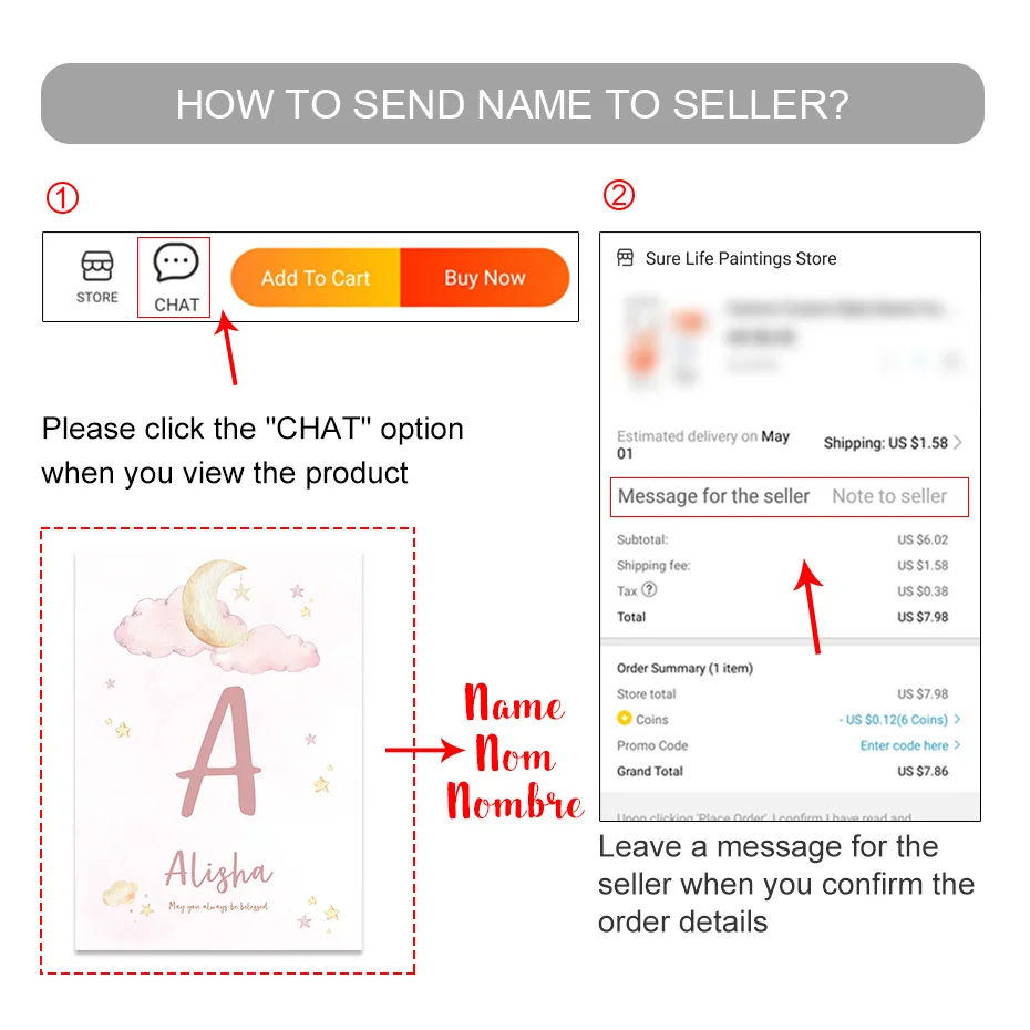 Carteles personalizados con no - Baby Nursery Needs reseña y precio