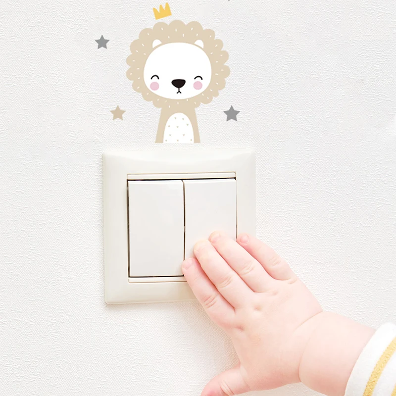 6 pegatinas de animales alegre - Wall Decal Nursery reseña y precio
