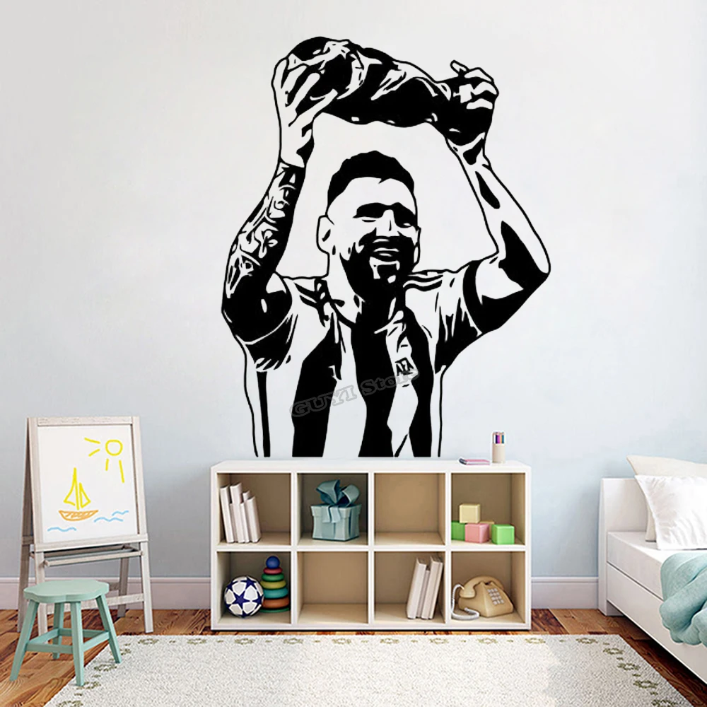 Pegatina de pared Messi, calco - Wall Decal Nursery reseña y precio