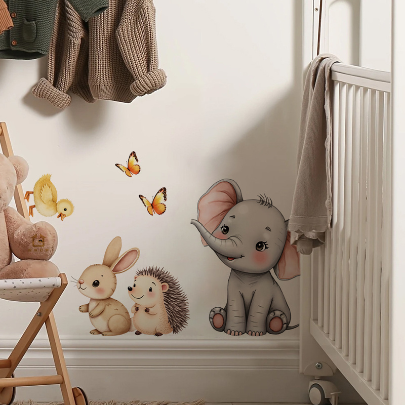 Adhesivo de pared de animales  - Wall Decal Nursery reseña y precio