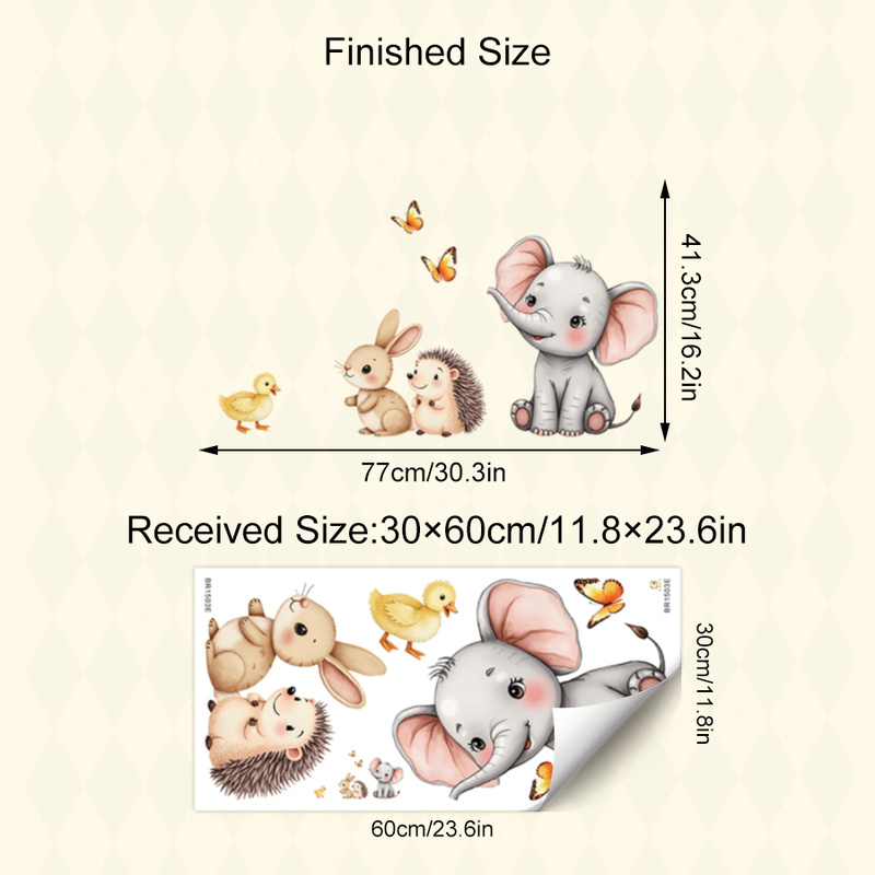 Adhesivo de pared de animales  - Wall Decal Nursery reseña y precio