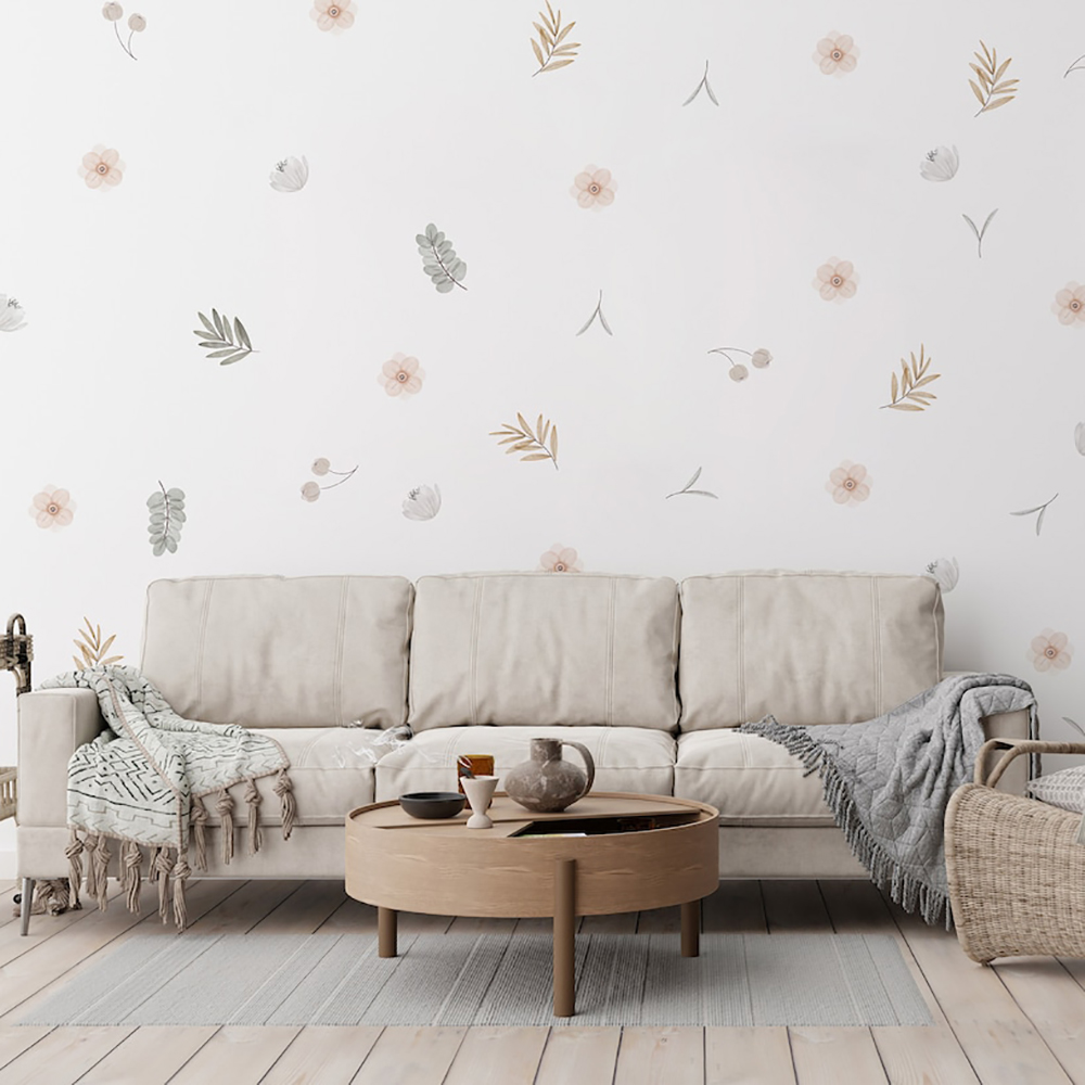 Calcomanías de pared botánicas - Baby Nursery Needs reseña y precio