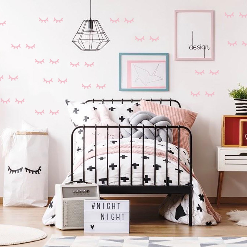 Pegatinas de pared de pestañas - Baby Nursery Wall Stickers reseña y precio