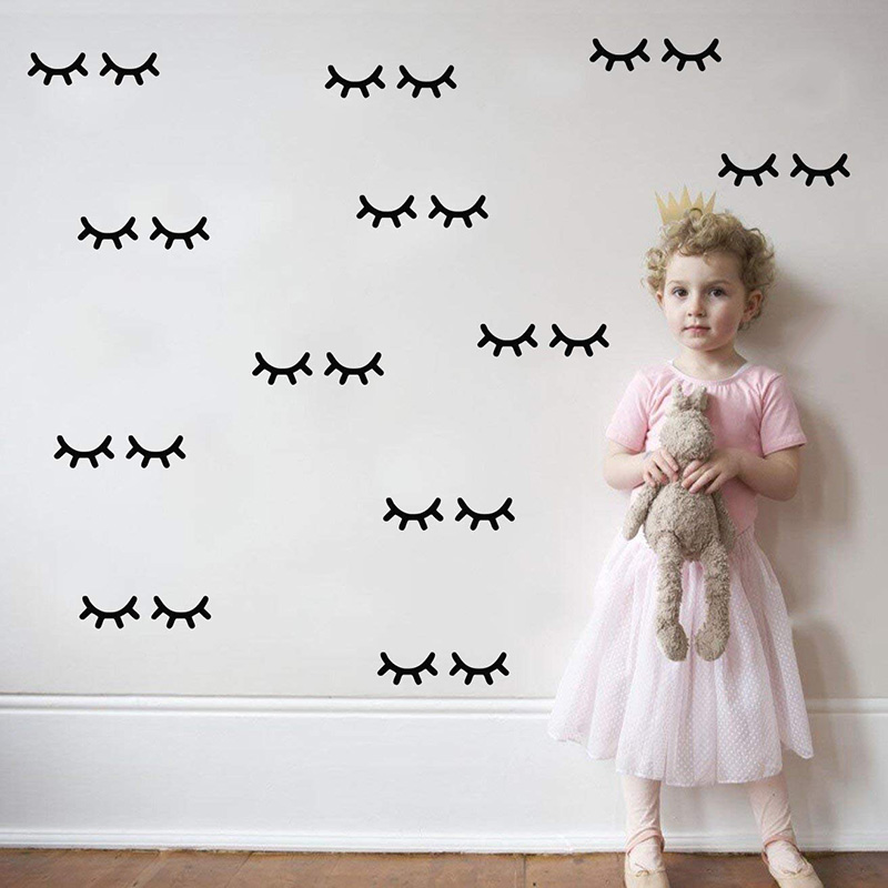 Pegatinas de pared de pestañas - Baby Nursery Wall Stickers reseña y precio
