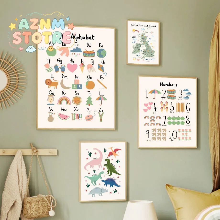 Mapa del Mundo Animal, Alfabet - Baby Nursery Home reseña y precio