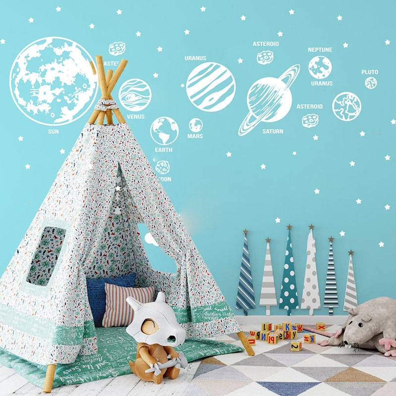 Pegatina de pared de astronomí - Baby Nursery Needs reseña y precio