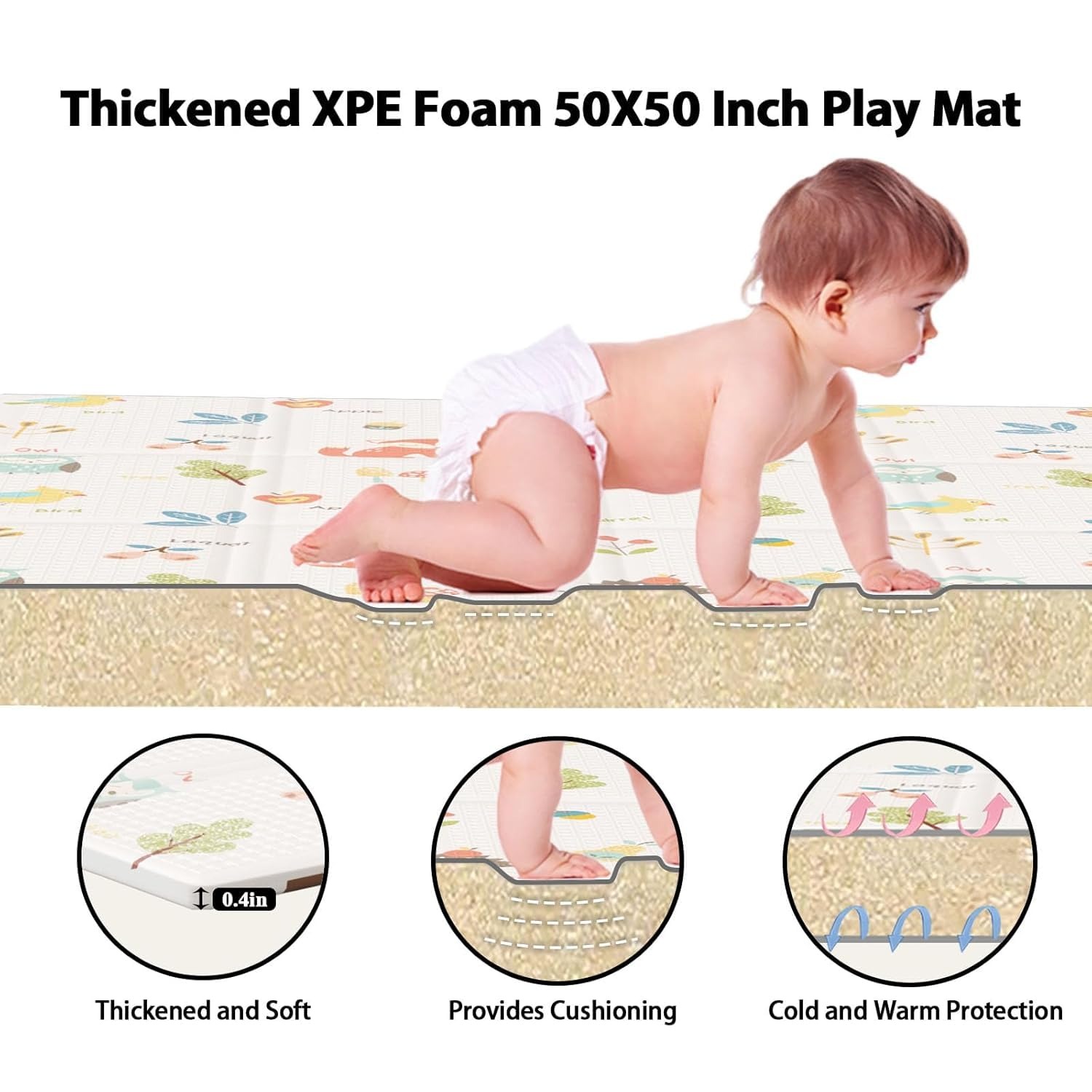 Alfombra de juego para bebé, p - Baby Mattress Waterproof reseña y precio