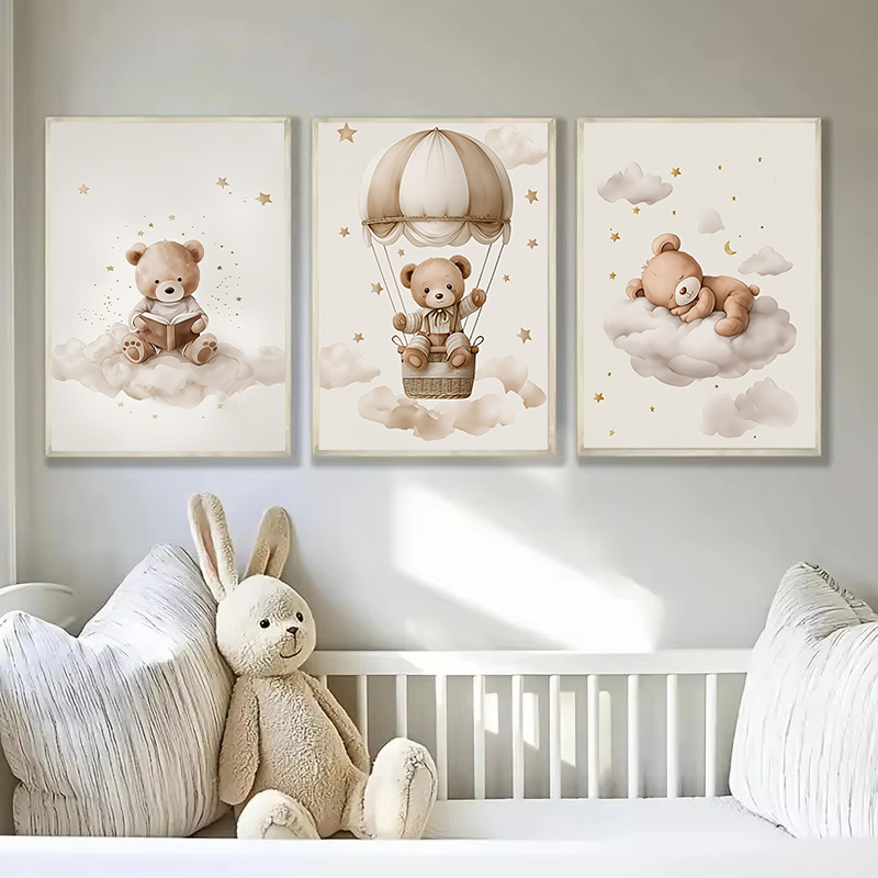 3 unids/set de oso de peluche  - Baby Nursery Home reseña y precio