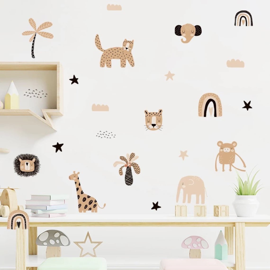 Pegatinas de Pared de Estilo B - Baby Nursery Wall Stickers reseña y precio