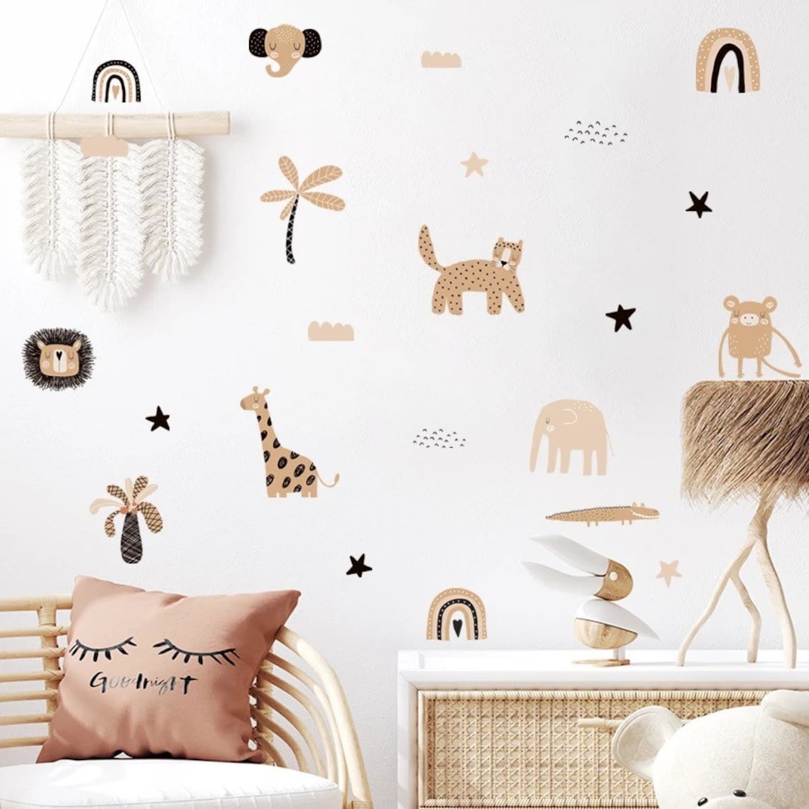 Pegatinas de Pared de Estilo B - Baby Nursery Wall Stickers reseña y precio